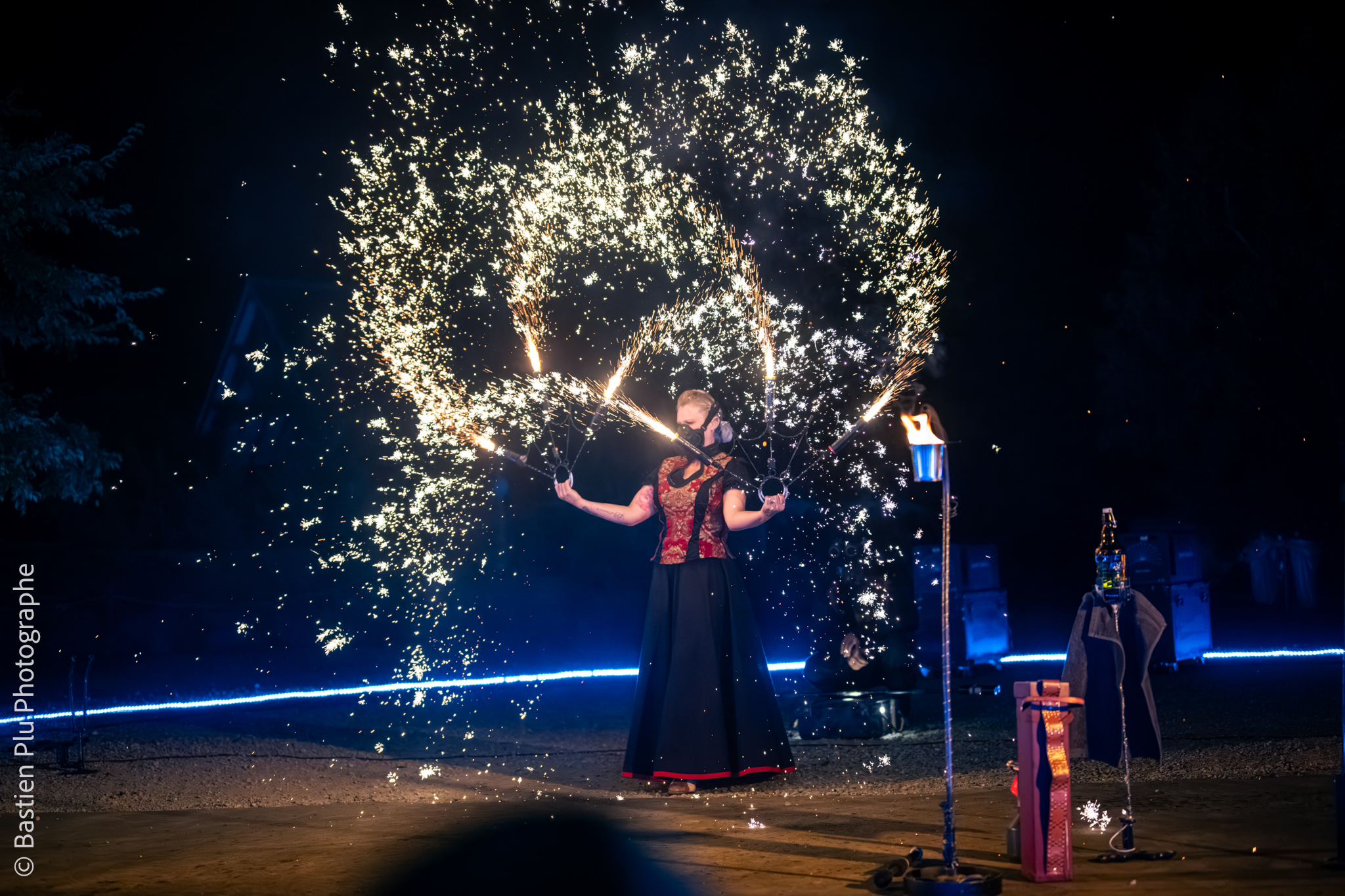 spectacle de feu et pyrotechnie